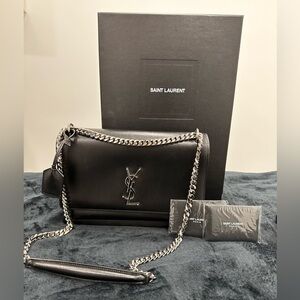 YSL Smooth Black Sunset purse